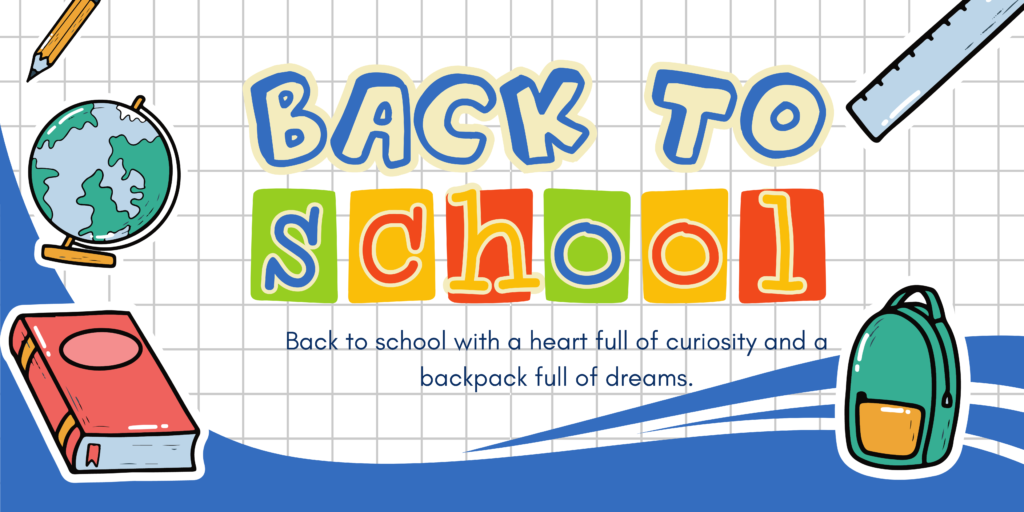 Back to school banner can be created at OMNI Print