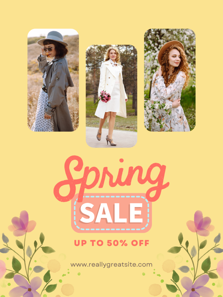 Spring poster for retail store