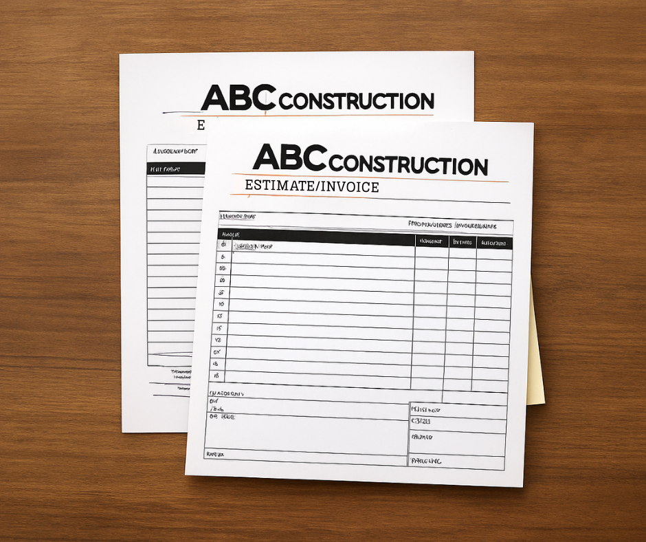 Forms for Construction Company