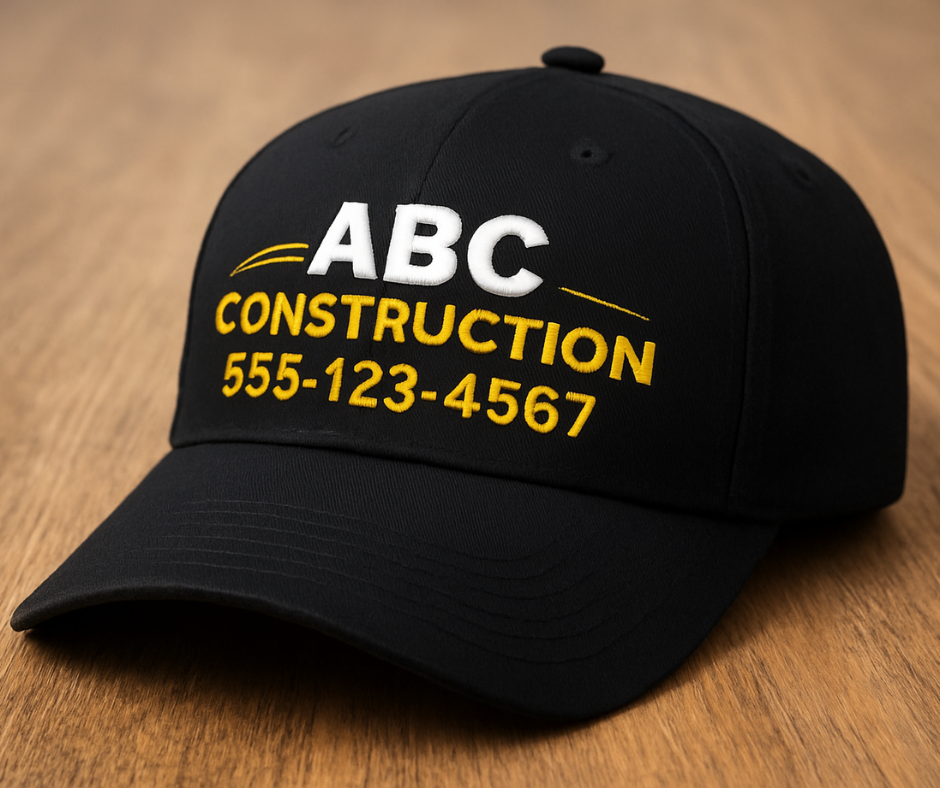 Embroidered cap for Construction Company