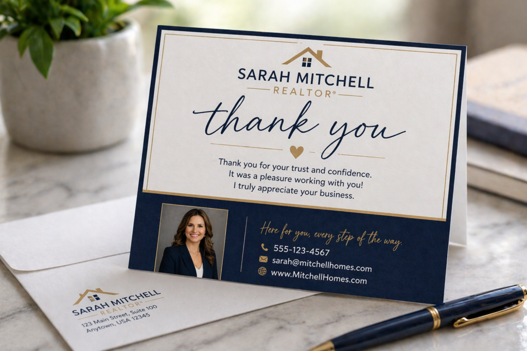 Real Estate thank you cards