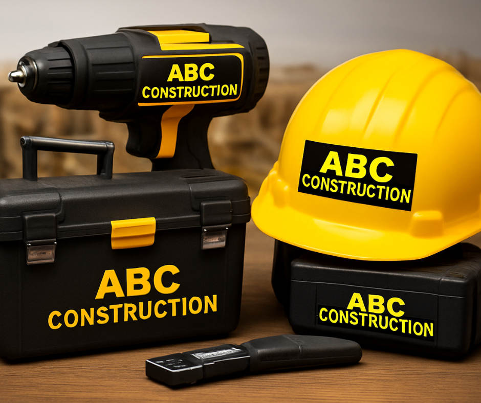 Tool decals for Construction Company