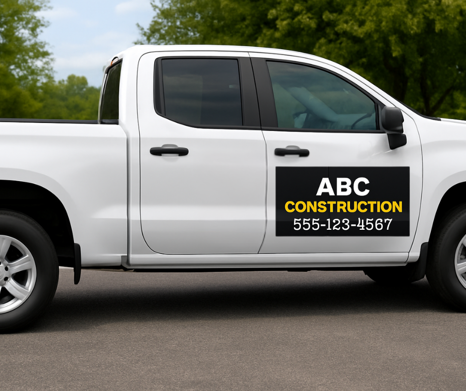 Car magnets for Construction Company